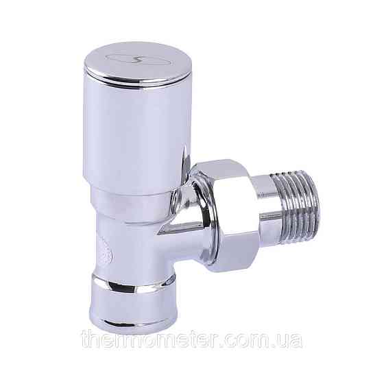 Кран вентильный угловой с американкой SOLOMON 1/2″ CHROM 1845 Киев
