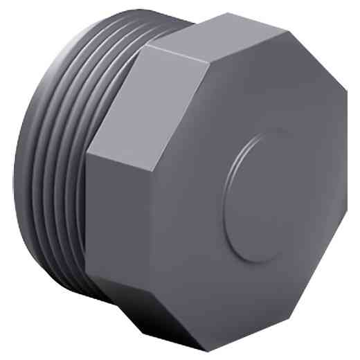 Заглушка ПВХ Effast RERTAE075H з зовнішньою різьбою d2-1/2" Київ