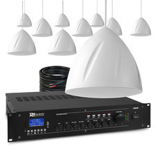 Колонка  Zestaw białych głośników wiszących 10 x 5.25" PDS40W z wzmacniaczem Київ - фото 1