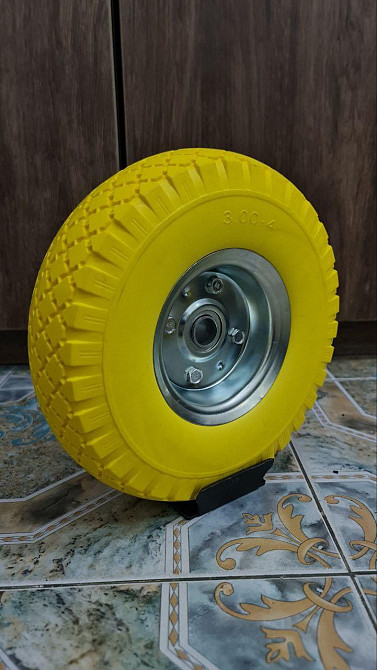 Колесо для тачки 3.00х4 Пенополиуретановое Колеса на строительную тачку Колеса на тачку полиуретановые Белая Церковь - изображение 5