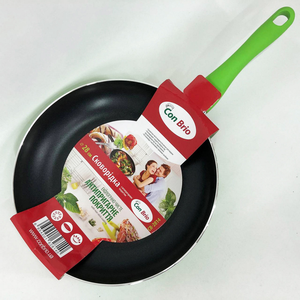 Сковорода антипригарная с высокими бортами, Новая алюминиевая сковорода, Долговечные сковородки CU-74 Львов - изображение 6