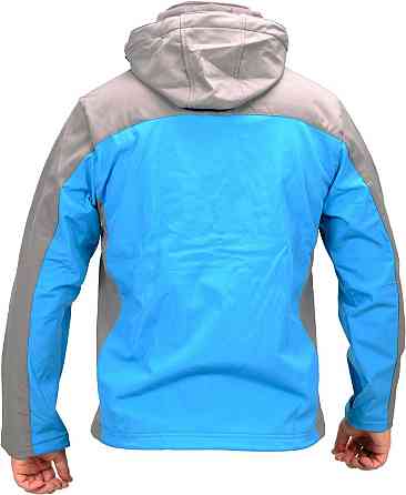 Куртка робоча SOFTSHELL з прикріпн капюшоном YATO розм S, синьо-сіра, 3 кишені, 96% поліес і 4% спан Одесса