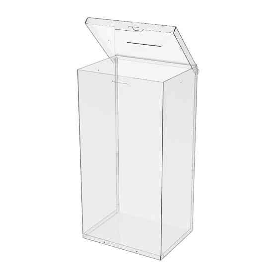 Ящик EKOSTAR с замком для пожертвований и сбора денег 260x200x500. Объем 26 литров Киев