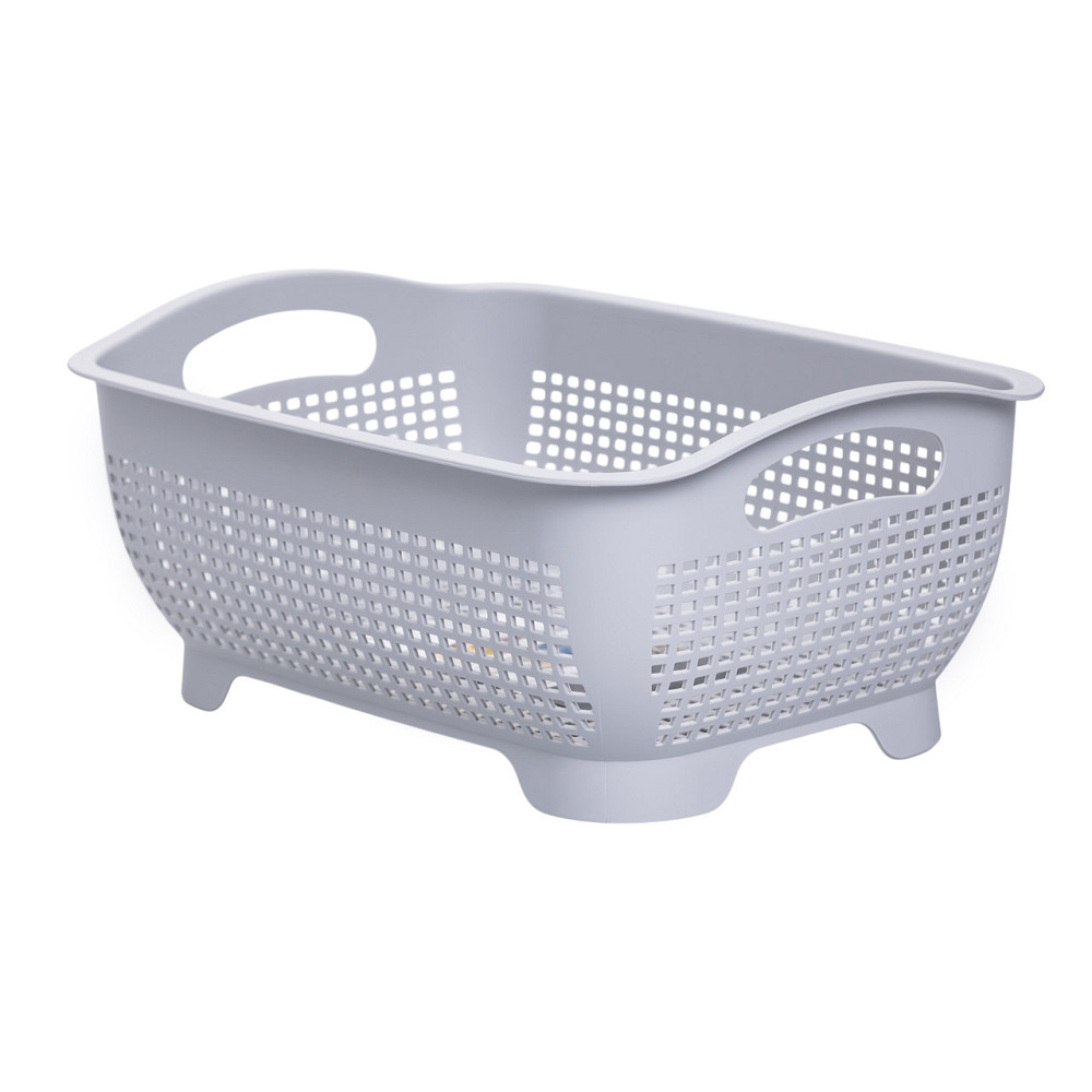 Yiwu Кошик-друшлак 2 в 1 для миття овочів, фруктів і зелені 29,5×21×11 (см) Білий HP-45-6W Киев - изображение 3