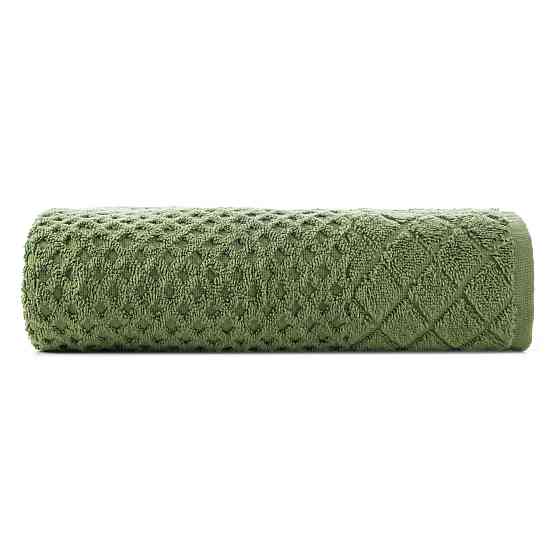 Махровое полотенце Ideal Textile с красивым рельефом 70х140 см (56860970) зелений Черновцы