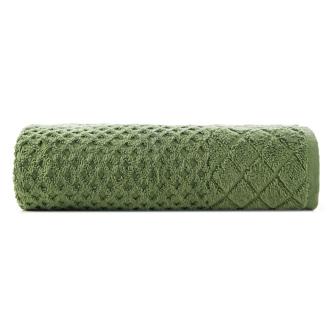 Махровое полотенце Ideal Textile с красивым рельефом 70х140 см (56860970) зелений Черновцы - изображение 1