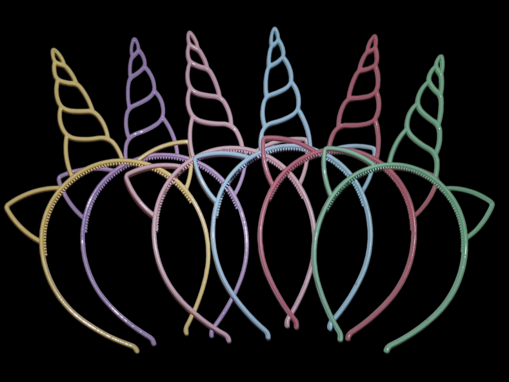 Детский обруч Единорог с ушками 22 на 14 см светло розовый Киев - изображение 5