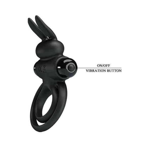 Ерекційне кільце - Pretty Love Vibrant Penis Ring III Black Sex Aura Київ