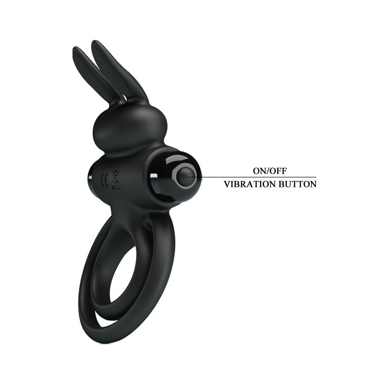 Ерекційне кільце - Pretty Love Vibrant Penis Ring III Black Sex Aura Київ - фото 4