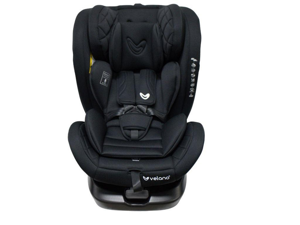 Автокресло VELANO Aura 360° i-Size 40-150 см, ISOFIX, black Киев - изображение 1
