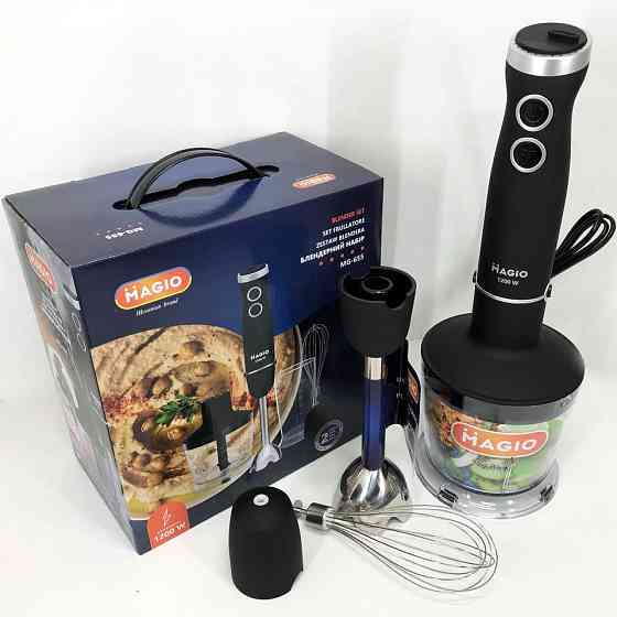 Блендер для пюре і коктейлів MAGIO MG-655, Блендер для приготування крем-соусів класичний XL-20 Львів