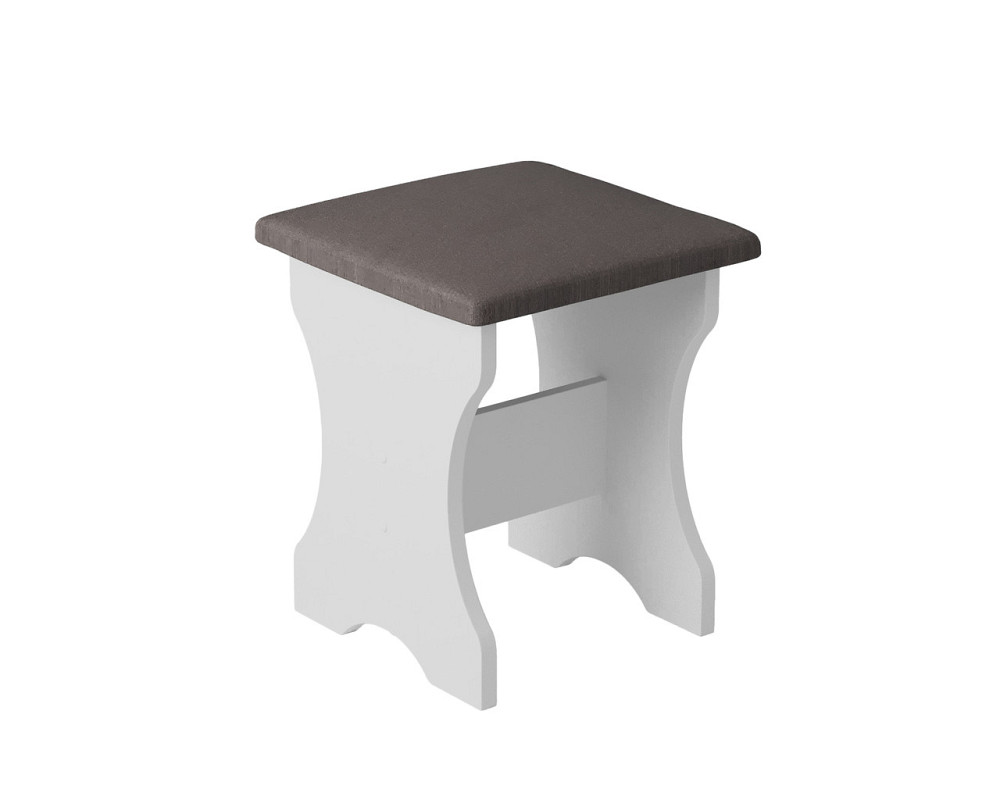 Табуретка с мягким сиденьем, табурет на кухню 35х35х44 см Ткань Дорандо (темный) / ДСП Дуб Сонома Львов - изображение 7