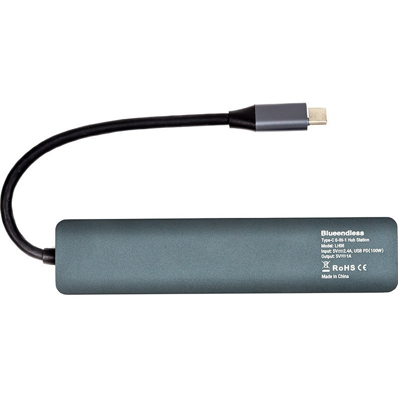 Концентратор USB Type-C Blueendless Space Grey (CA913909) ( Сірий ) Харків - фото 3