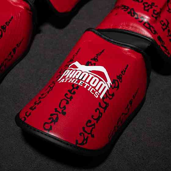 Захист гомілки та стопи Phantom Muay Thai Red L/XL Кам'янське