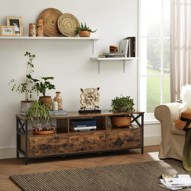 Тумба під телевізор Leobert Kamila в стилі Loft з 3 шухлядами Київ - фото 7