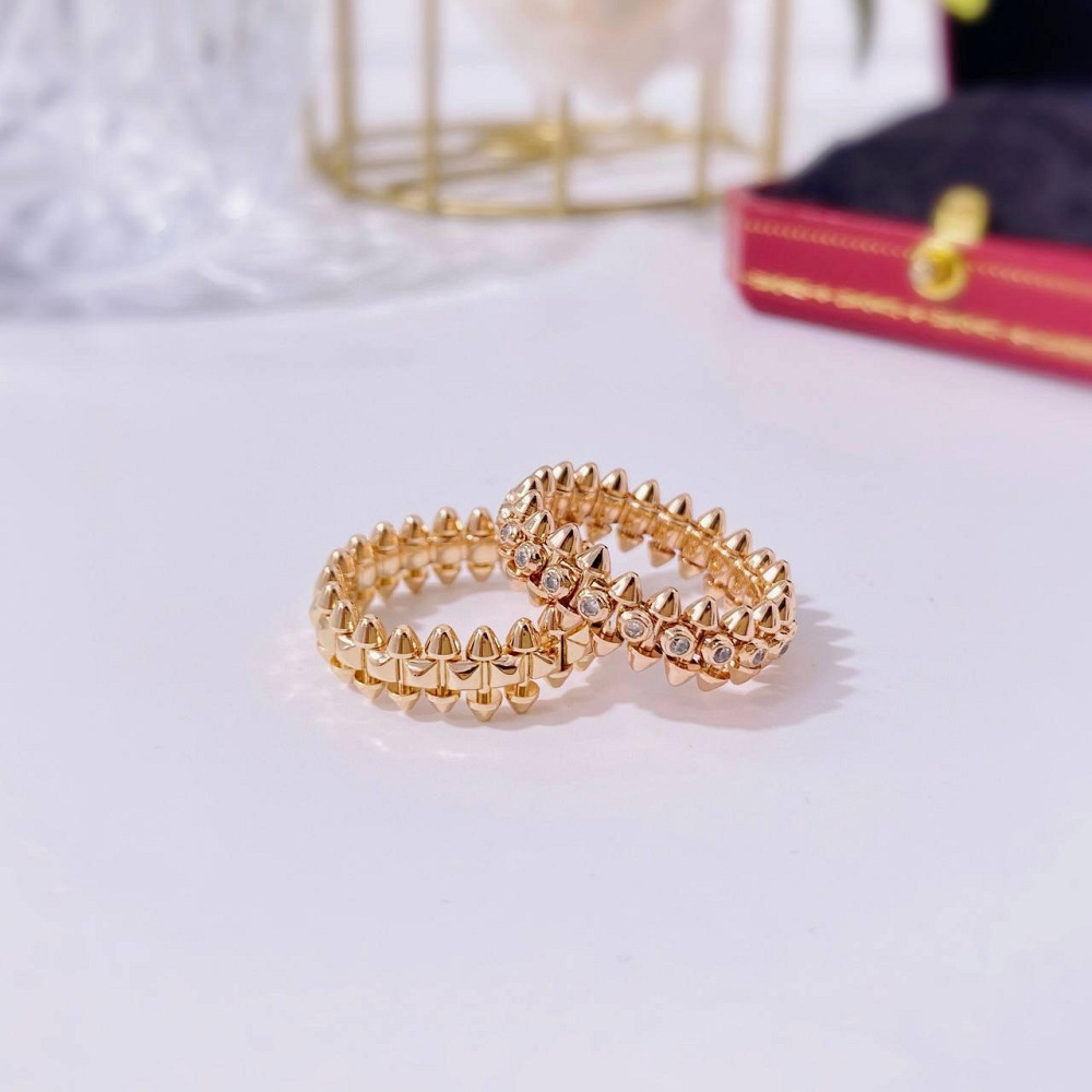 Кільце Cartier Juste un Clou ("зубчики") — покриття лимонне золото 18К / з цирконієм Одеса - фото 4
