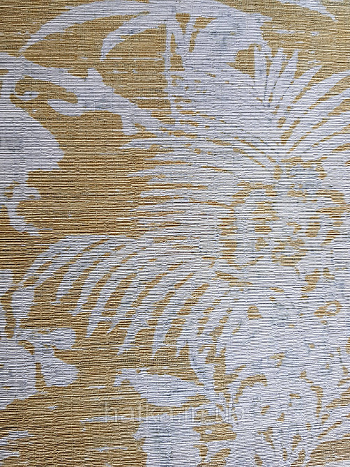 Шпалери флізелінові еко Casadeco Five o'clock 0.53х10 яскраво жовті квіти, пальми, листя під тканина гобелен Київ - фото 4