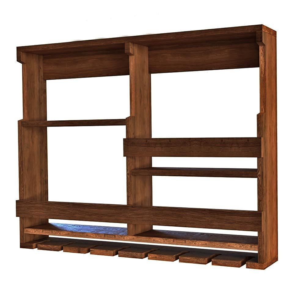 Настенная винная полка 