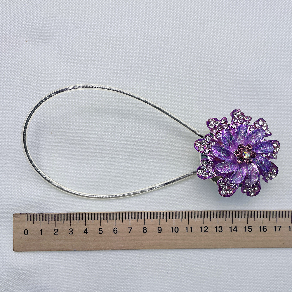 Магніти для штор та гардин "Flowers" набір 2 шт Бузковий (81-198) Київ - фото 7