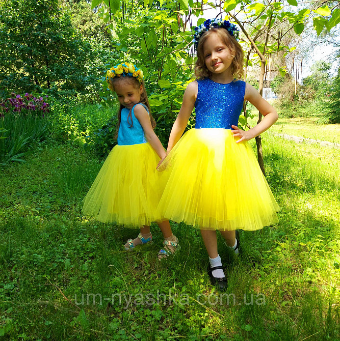 Жовта святкова сукня в патріотичних кольорах Кривой Рог - изображение 9