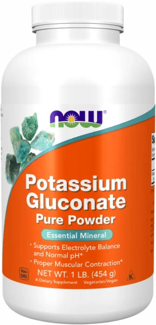 Калий глюконат Now Foods Potassium Gluconate Pure Powder 454g Киев - изображение 1