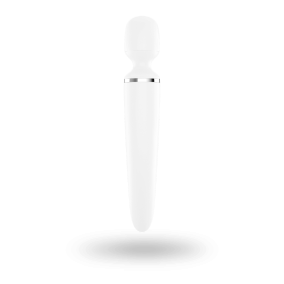 Вибромассажер Satisfyer Wand-er Woman (White/Chrome), водонепроницаемый, мощный, размер XXL Sex Aura Киев