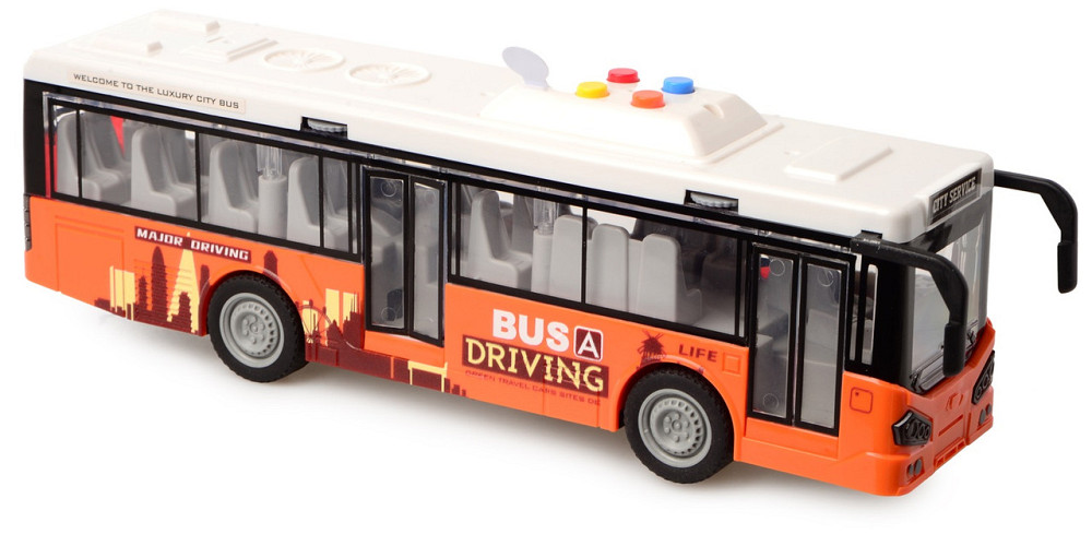 Игрушка CARS S Автобус оранжевый 1:16 (CJ-4073621) (7120413) Киев - изображение 3