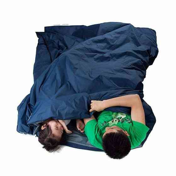 Спальник надлегкий Naturehike Mini Ultra light LW 180 NH15S003-D, Silk-like cotton, блактиній Київ