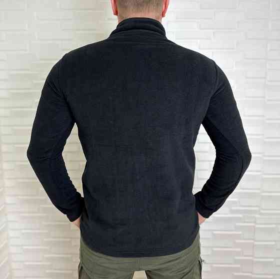 Тактична чоловіча флісова кофта реглан Bikatex Чорний, 2XL Київ