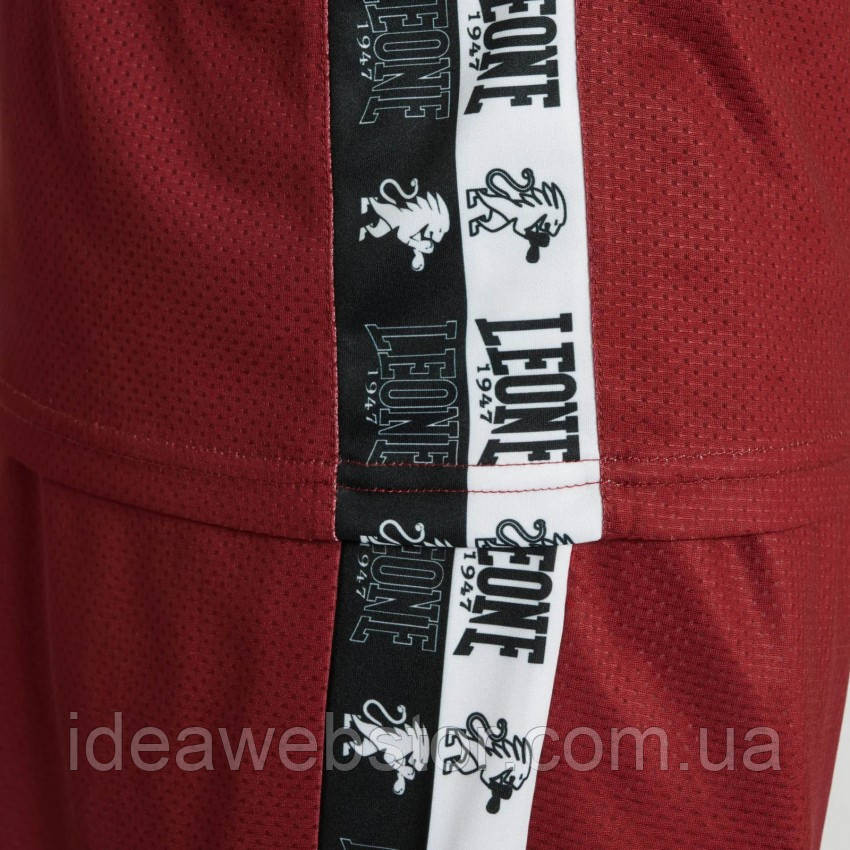 Майка Leone Iconic Bord спортивная мужская бордовая для тренировок фитнеса бокса и спортзала легкая дышащая майка без рукавов L Киев - изображение 5