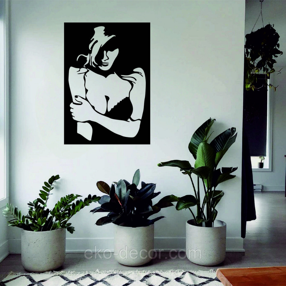 Декоративное настенное Панно «Силуэт женщины», Декор на стену Киев - изображение 1