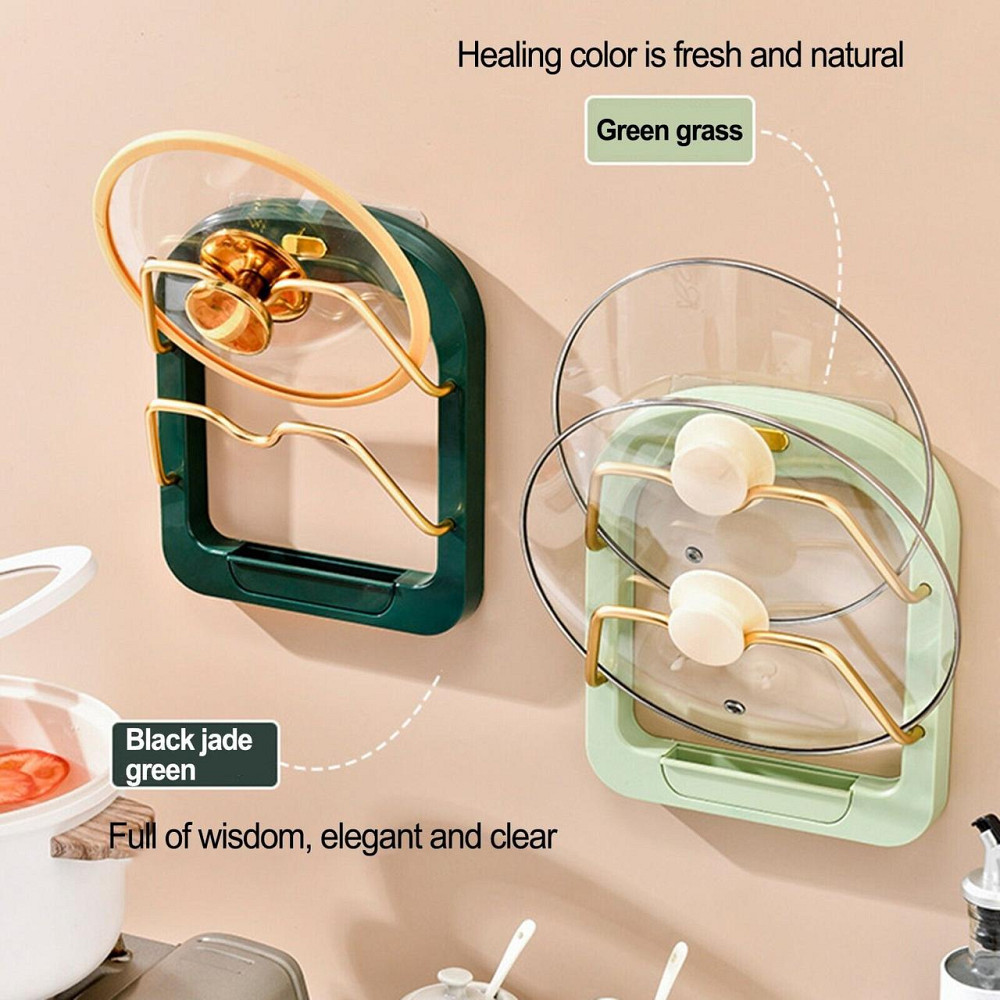 Підставка під кришки каструль на стіну Kitchen pot cover rack 8649 Дніпро - фото 5