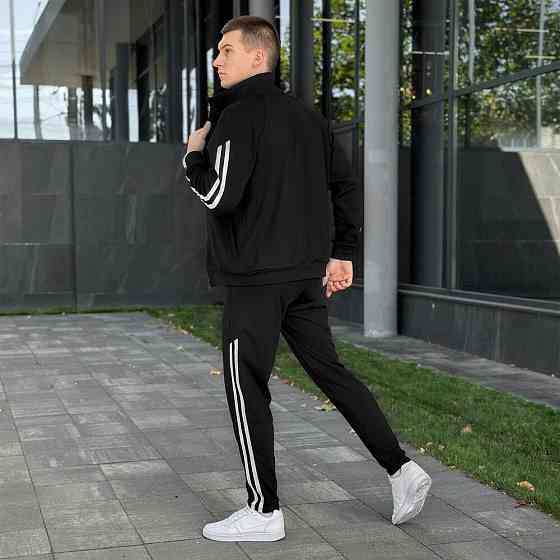 Спортивный костюм без капюшона с начёсом, регланом и карманами для повседневного использования Львов