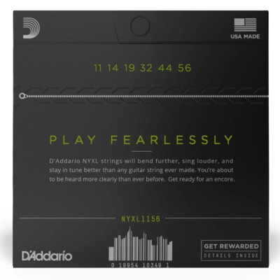 Струни для гітари D'Addario NYXL Medium Top / Extra-Heavy Bottom (11-56) (NYXL1156) Вінниця - фото 3