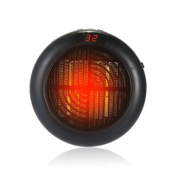 Портативний тепловентилятор Wonder Heater KLW-019A1 900 Вт: керамічний обігрівач у розетку, LED-дисплей, таймер Одеса
