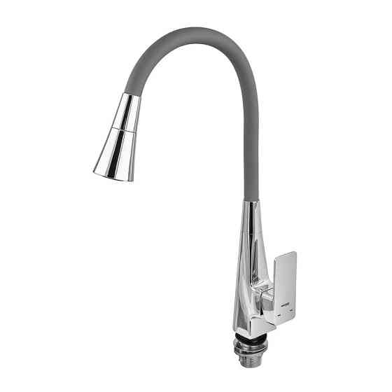 Змішувач для кухні Mixxus Etna 014-T (NUT) Refl.Grey (Колір хром+силіконовий вилив сірий) (MI8420)   ( 22941 ) Харків