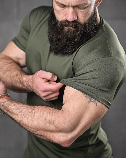 Тактична футболка для відведення поту odin вселенна олива ДЛ6543 Одесса - изображение 5