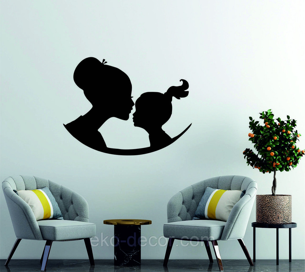 Декоративное настенное Панно «Мать и дитя», Декор на стену 110*84 см, Черный Киев - изображение 3