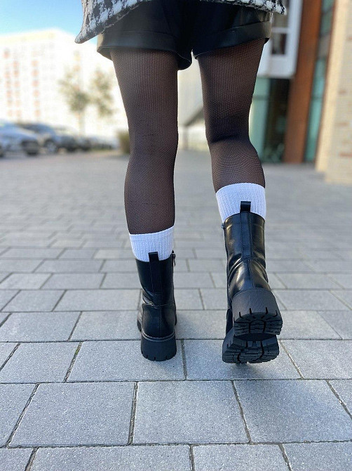 SOTHBY'S Черевики жіночі Sothby's чорні натуральна шкіра з утепленням висота 18см (M-1730/2 531 Коломия - фото 5