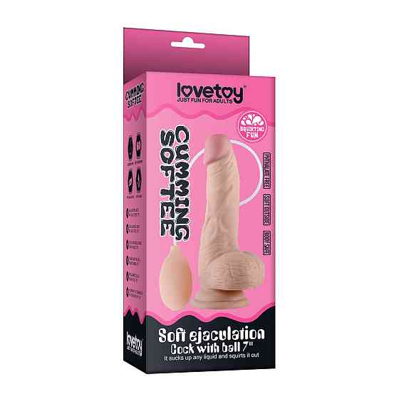 Фаллоимитатор - Soft Ejaculation Cock With Ball 8