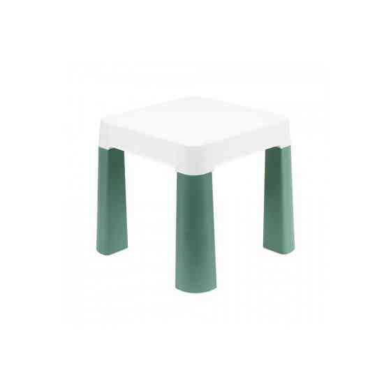 Дитячий табурет 0884TXK, біло-зелений, до 75 кг 32 х 32 х 28 см Вінниця