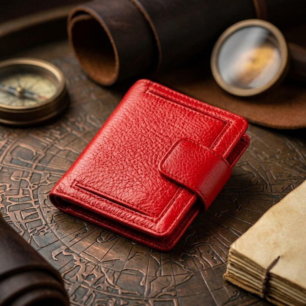 Оригінальний жіночий гаманець ST Leather 18923 Червоний Київ - фото 12