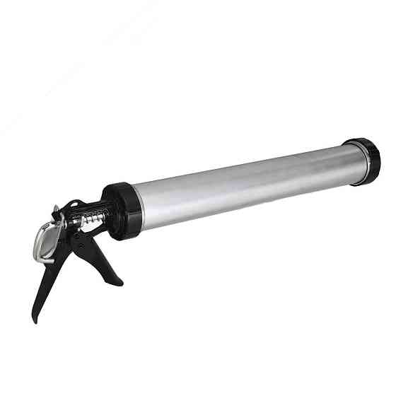 Пістолет шприц для герметика та затирки алюмінієвий професійний 600 мл, посилений корпус, точне нанесення (442066250) Київ