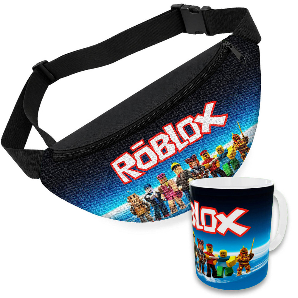 Дитячий набір Roblox сумка-бананка + керамічна кружка з принтом (5673) Київ - фото 1
