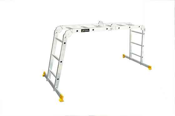 MASTERTOOL Драбина алюмінієва MASTERTOOL шарнірна 4х3 ступенів h=4400 мм max 150 кг 79-1603 Киев