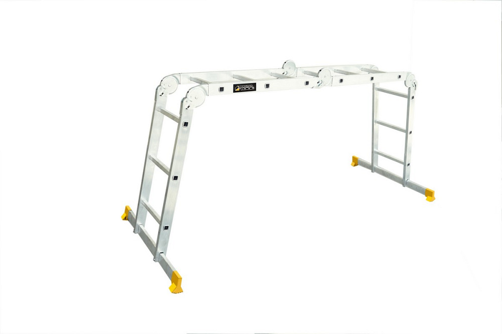 MASTERTOOL Драбина алюмінієва MASTERTOOL шарнірна 4х3 ступенів h=4400 мм max 150 кг 79-1603 Киев - изображение 2