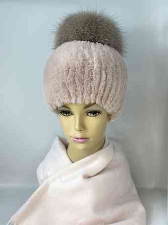 Шапка хутряна жіноча бон Джина Rex Пудровий Харків