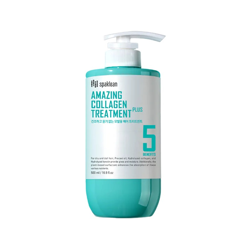 Бальзам для глубокого восстановления и увлажнения волос с коллагеном Amazing Collagen Treatment Plus Spaklean 500 мл Киев - изображение 3