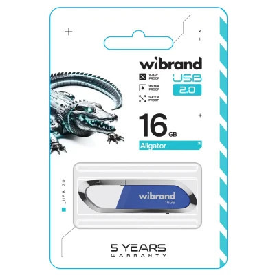 USB флеш накопитель Wibrand 16GB Aligator Blue USB 2.0 (WI2.0/AL16U7U) Винница - изображение 2