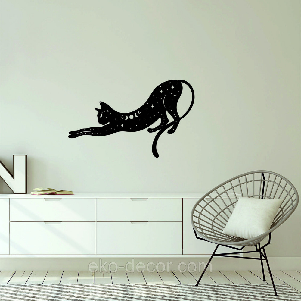 Декоративне настінне 3D Панно «Кіт» Декор на стіну з об'ємом Київ - фото 6